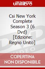 Csi New York Complete Season 3 (6 Dvd) [Edizione: Regno Unito] dvd