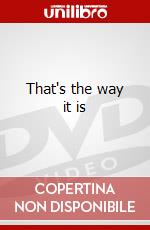 That's the way it is dvd