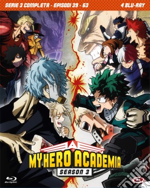 (Blu-Ray Disk) My Hero Academia - Stagione 03 The Complete Series (Eps 39-63) (4 Blu-Ray) film in dvd di Kenji Nagasaki