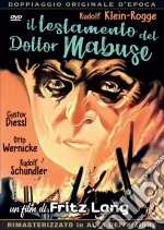 Testamento Del Dottor Mabuse (Il) dvd