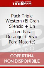 Pack Triple Western (El Gran Silencio + Un Tren Para Durango + Vivo Para Matarte) dvd