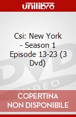 Csi: New York - Season 1 Episode 13-23 (3 Dvd) dvd