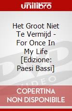 Het Groot Niet Te Vermijd - For Once In My Life [Edizione: Paesi Bassi] dvd