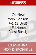 Csi:New York-Season 4-1 (3 Dvd) [Edizione: Paesi Bassi] dvd