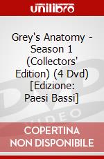 Grey's Anatomy - Season 1 (Collectors' Edition) (4 Dvd) [Edizione: Paesi Bassi] dvd