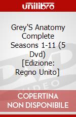 Grey'S Anatomy Complete Seasons 1-11 (5 Dvd) [Edizione: Regno Unito] dvd