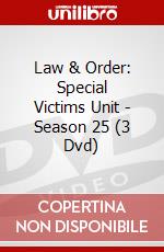 Law & Order: Special Victims Unit - Season 25 (3 Dvd) dvd