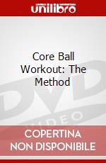 Core Ball Workout: The Method dvd