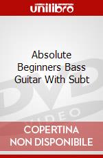 Absolute Beginners Bass Guitar With Subt dvd