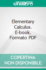 Elementary Calculus. E-book. Formato PDF