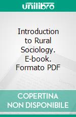 Introduction to Rural Sociology. E-book. Formato PDF ebook