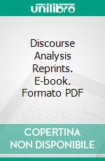 Discourse Analysis Reprints. E-book. Formato PDF ebook