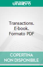 Transactions. E-book. Formato PDF ebook