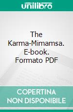 The Karma-Mimamsa. E-book. Formato PDF ebook