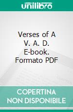 Verses of A V. A. D. E-book. Formato PDF ebook di Vera M. Brittain