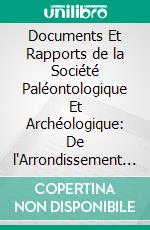 Documents Et Rapports de la Société Paléontologique Et Archéologique: De l'Arrondissement Judiciaire de Charleroi, Fondée le 27 Novembre 1863. E-book. Formato PDF ebook di Charleroi