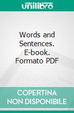 Words and Sentences. E-book. Formato PDF ebook