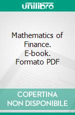 Mathematics of Finance. E-book. Formato PDF ebook