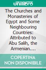 The Churches and Monasteries of Egypt and Some Neighbouring Countries: Attributed to Abu Salih, the Armenian. E-book. Formato PDF ebook