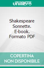 Shakespeare Sonnette. E-book. Formato PDF ebook di Stefan George