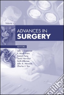 Advances in Surgery 2011Advances in Surgery 2011. E-book. Formato EPUB ebook di John L. Cameron