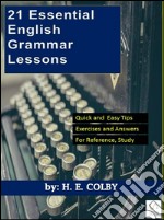 21 essential english grammar lessons. E-book. Formato EPUB ebook