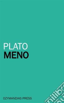 Meno. E-book. Formato Mobipocket ebook di Plato