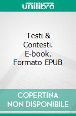 Testi & Contesti. E-book. Formato EPUB ebook di Antonio Carlos Mongiardim Gomes Saraiva