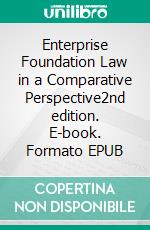 Enterprise Foundation Law in a Comparative Perspective2nd edition. E-book. Formato EPUB ebook
