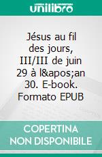 Jésus au fil des jours, III/III de juin 29 à l'an 30. E-book. Formato EPUB ebook di Pierre Milliez