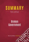 Summary: Broken GovernmentReview and Analysis of John W. Dean's Book. E-book. Formato EPUB ebook di BusinessNews Publishing