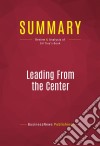 Summary: Leading From the CenterReview and Analysis of Gil Troy&apos;s Book. E-book. Formato EPUB ebook