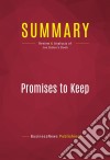 Summary: Promises to KeepReview and Analysis of Joe Biden&apos;s Book. E-book. Formato EPUB ebook