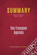 Summary: The Freedom AgendaReview and Analysis of Mike Lee&apos;s Book. E-book. Formato EPUB ebook