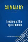 Summary: Leading at the Edge of ChaosReview and Analysis of Conner&apos;s Book. E-book. Formato EPUB ebook