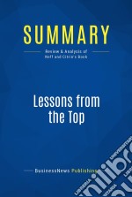 Summary: Lessons from the TopReview and Analysis of Neff and Citrin&apos;s Book. E-book. Formato EPUB ebook