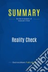 Summary: Reality CheckReview and Analysis of Kawasaki&apos;s Book. E-book. Formato EPUB ebook