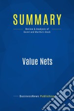 Summary: Value NetsReview and Analysis of Bovet and Martha&apos;s Book. E-book. Formato EPUB ebook