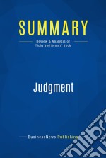 Summary: JudgmentReview and Analysis of Tichy and Bennis&apos; Book. E-book. Formato EPUB ebook