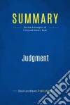 Summary: JudgmentReview and Analysis of Tichy and Bennis&apos; Book. E-book. Formato EPUB ebook