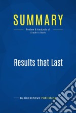 Summary: Results that LastReview and Analysis of Studer&apos;s Book. E-book. Formato EPUB ebook