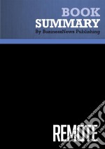 Summary: RemoteReview and Analysis of Fried and Hansson&apos;s Book. E-book. Formato EPUB ebook