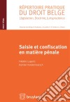 Saisie et confiscation en matière pénale. E-book. Formato EPUB ebook