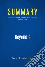 Summary: Beyond eReview and Analysis of Diorio&apos;s Book. E-book. Formato EPUB ebook