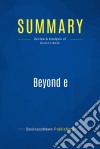 Summary: Beyond eReview and Analysis of Diorio&apos;s Book. E-book. Formato EPUB ebook