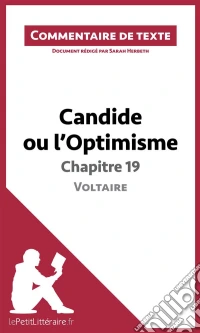 Candide ou l'Optimisme de Voltaire - Chapitre 19Commentaire et Analyse de texte. E-book. Formato EPUB ebook