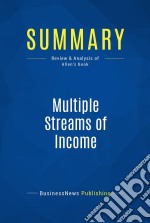 Summary: Multiple Streams of IncomeReview and Analysis of Allen&apos;s Book. E-book. Formato EPUB ebook