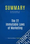 Summary: The 22 Immutable Laws of MarketingReview and Analysis of Ries and Trout&apos;s Book. E-book. Formato EPUB ebook