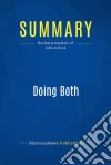 Summary: Doing BothReview and Analysis of Sidhu&apos;s Book. E-book. Formato EPUB ebook