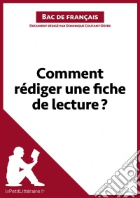 Comment rédiger une fiche de lecture? (Bac de français)Méthodologie lycée - Réussir le bac de français. E-book. Formato EPUB ebook